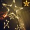 Twinkle Star 12 Stars 138 LED Curtain String Lights, Window Curtain Lights with 8 Flashing Modes Ramadan Decoration for Christmas, Wedding, Party, Home Decorations (Warm White)